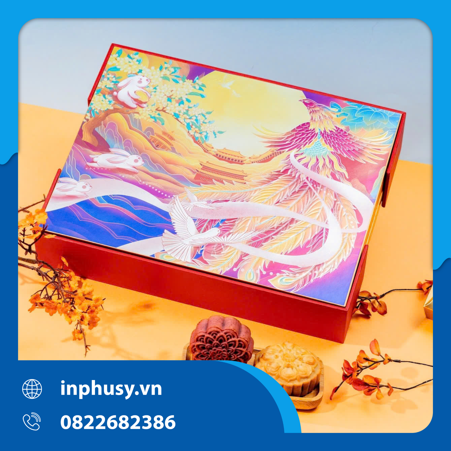 Hộp Trung thu  Phụng Hoàng Như Nguyệt